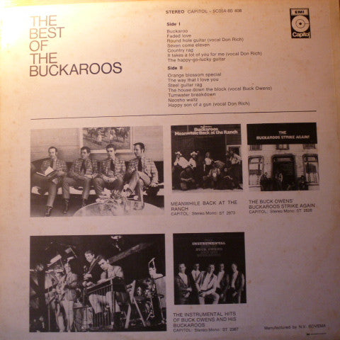 Buckaroos, The : The Best Of The Buckaroos (LP,Compilation,Stereo)