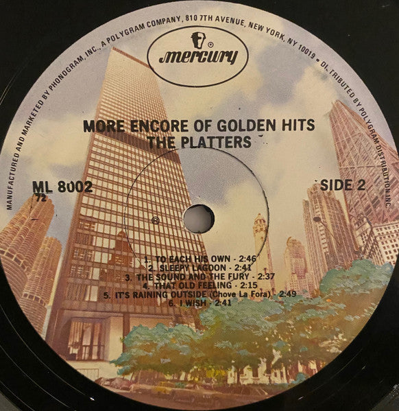 The Platters : More Encore Of Golden Hits (LP, Comp, RE)