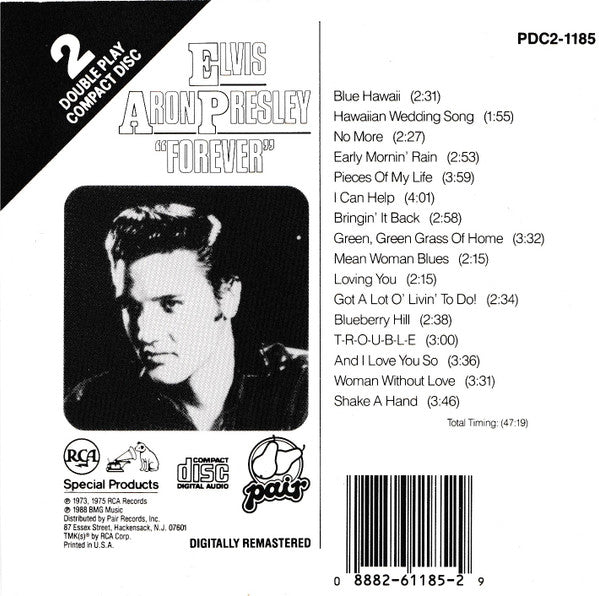 Elvis Presley - Elvis Aron Presley "Forever" (CD, Comp, RM) - De Platen Aap – Vinylwinkel in Brielle & online webshop voor muziekliefhebbers