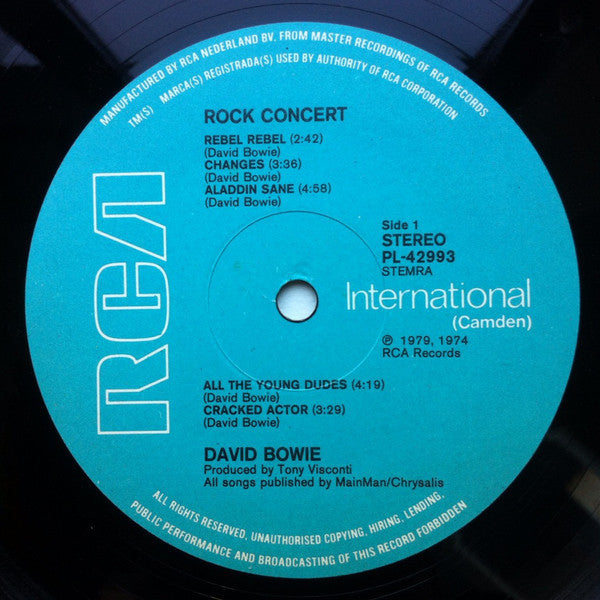 David Bowie : Rock Concert (LP, Album)