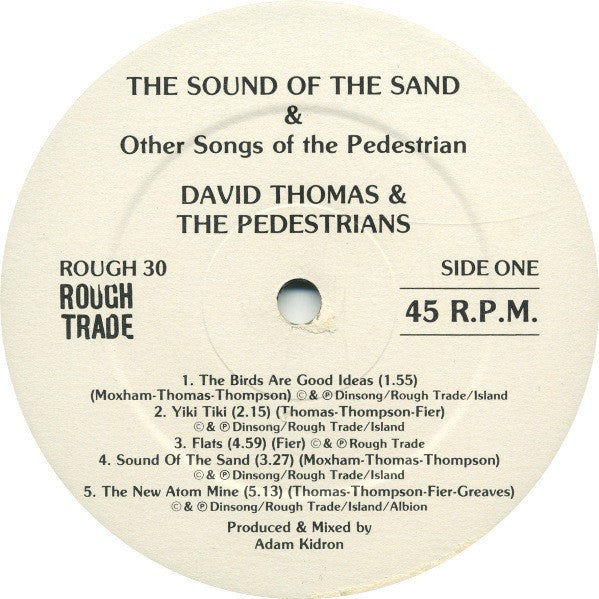 David Thomas & The Pedestrians* : The Sound Of The Sand And Other Songs Of The Pedestrian (LP, Album)