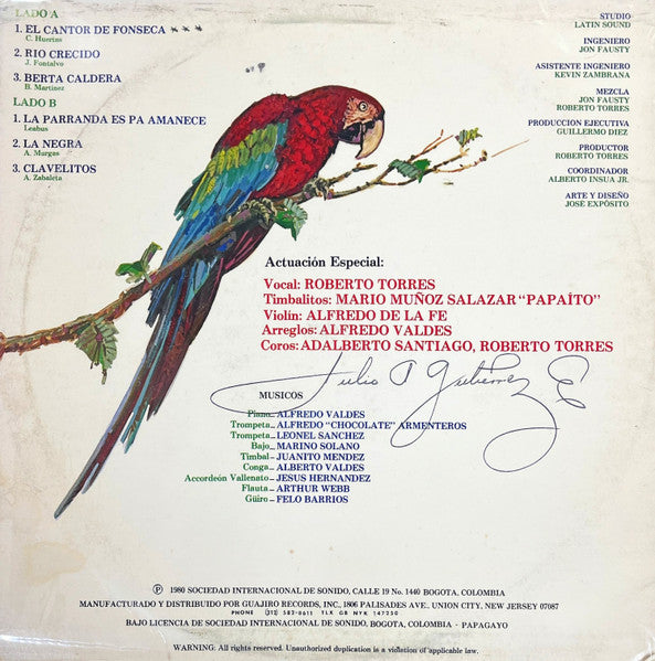 Roberto Torres : Roberto Torres Presenta... La Charanga Vallenata (LP, Album)