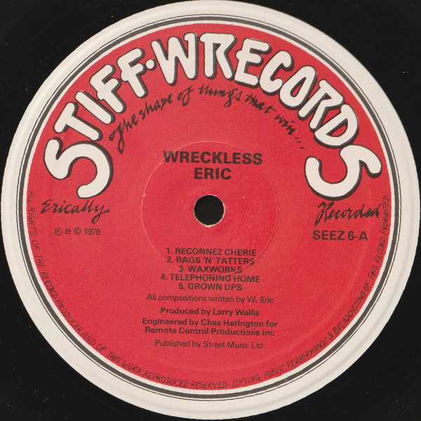 Wreckless Eric : Wreckless Eric (LP, Album)