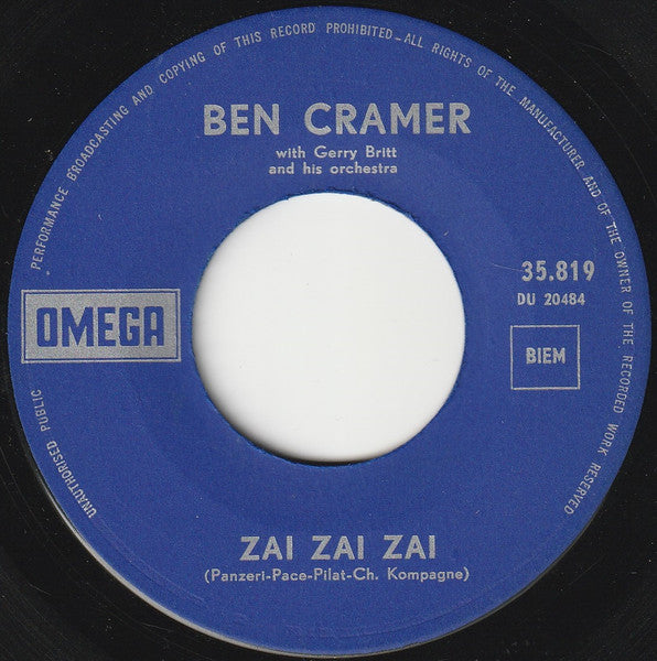 Ben Cramer : Zai Zai Zai (7", Single)