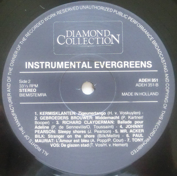 Various : Instrumental Evergreens (28 Instrumental To Remember) (2xLP, Comp)