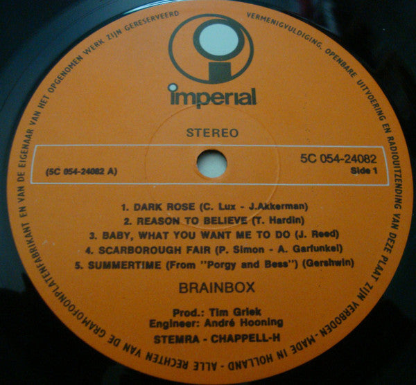Brainbox (3) : Brainbox (LP, Album, RE, Ora)