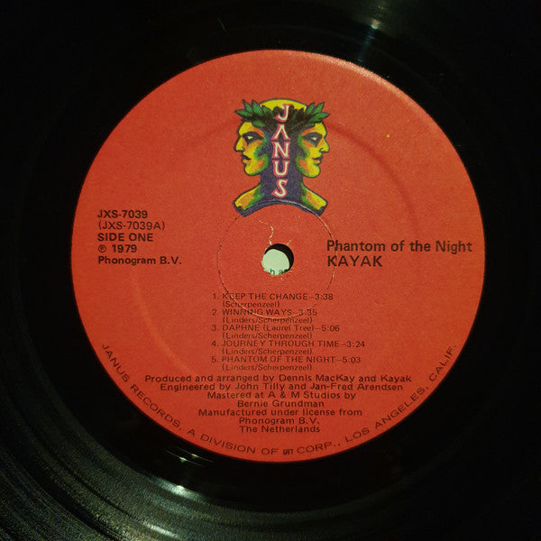 Kayak : Phantom Of The Night  (LP, Album, GRT)