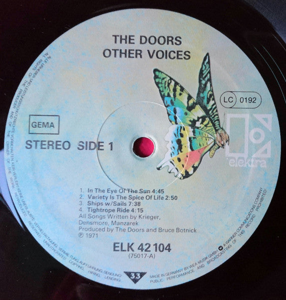 The Doors : Other Voices (LP, Album, RE, Gat)