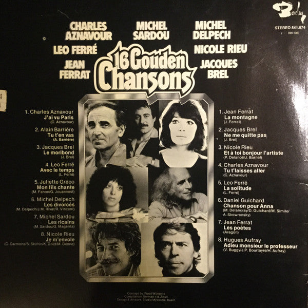 Various : 16 Gouden Chansons (LP, Comp)