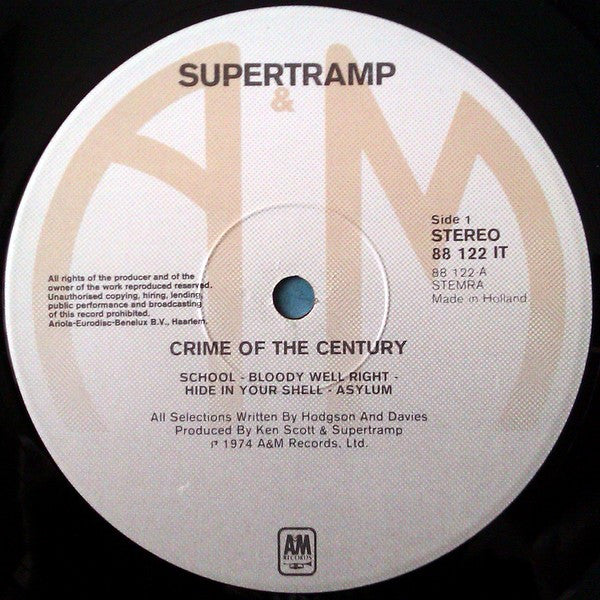 Supertramp : Crime Of The Century (LP, Album)