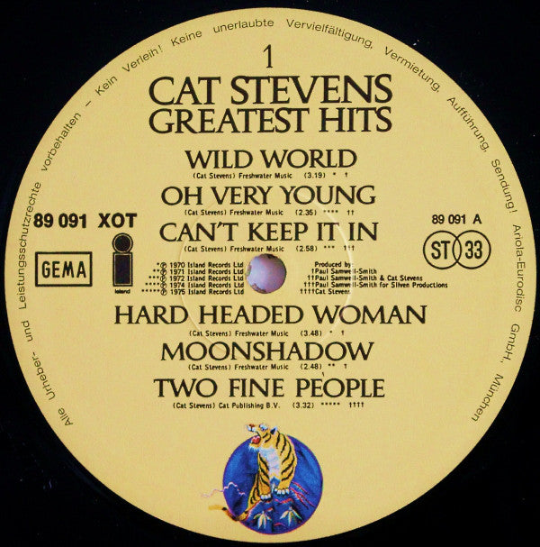 Cat Stevens : Greatest Hits (LP,Compilation)