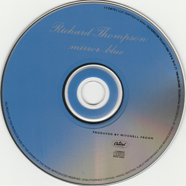 Richard Thompson - Mirror Blue (CD, Album) - De Platen Aap – Vinylwinkel in Brielle & online webshop voor muziekliefhebbers