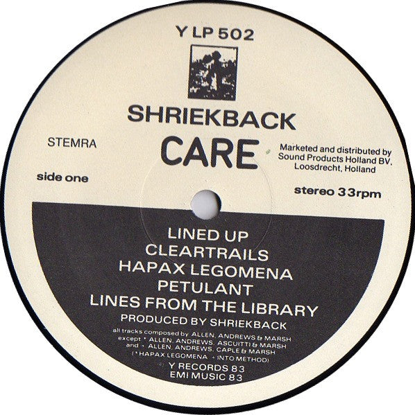 Shriekback : Care (LP, Album)