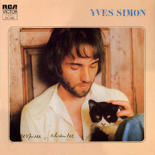 Yves Simon : Respirer, Chanter. (LP,Album)
