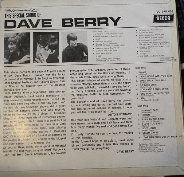 Dave Berry : This Special Sound Of (LP, Mono)