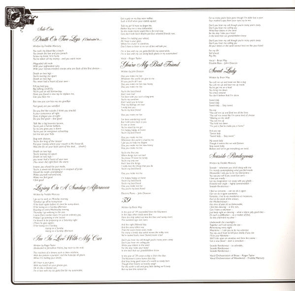 Queen : A Night At The Opera (LP,Album,Reissue,Remastered,Stereo)