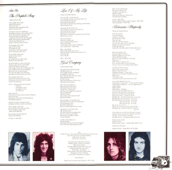 Queen : A Night At The Opera (LP,Album,Reissue,Remastered,Stereo)