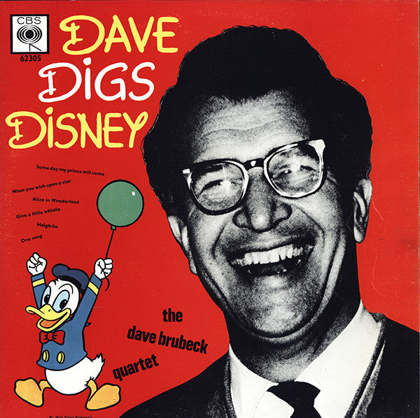 The Dave Brubeck Quartet : Dave Digs Disney (LP, Album, Mono)