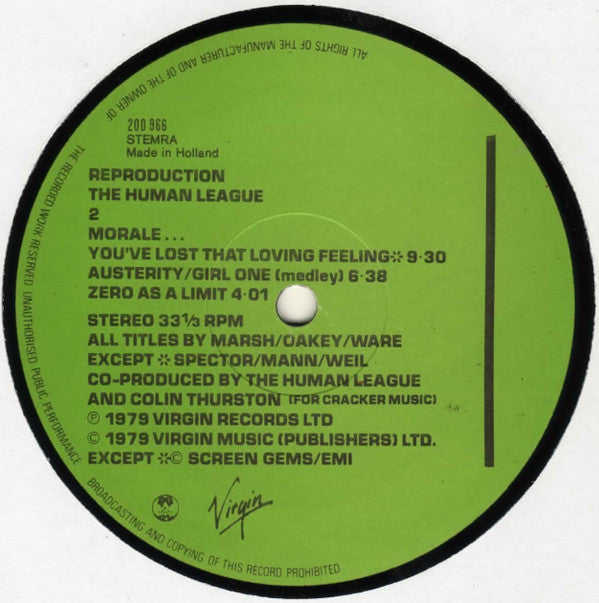The Human League : Reproduction (LP, Album)