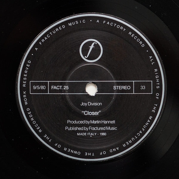 Joy Division : Closer (LP, Album)