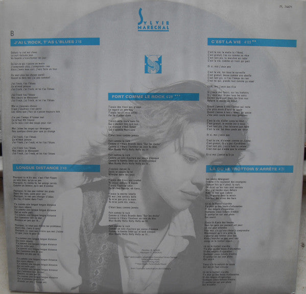 Sylvie Maréchal : J'Ai L'Rock, T'As L'Blues (LP,Album)