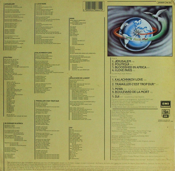 Alpha Blondy And The Wailers : Jérusalem (LP, Album)