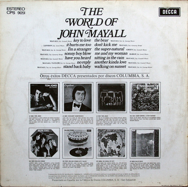 John Mayall : The World Of John Mayall (LP, Comp)