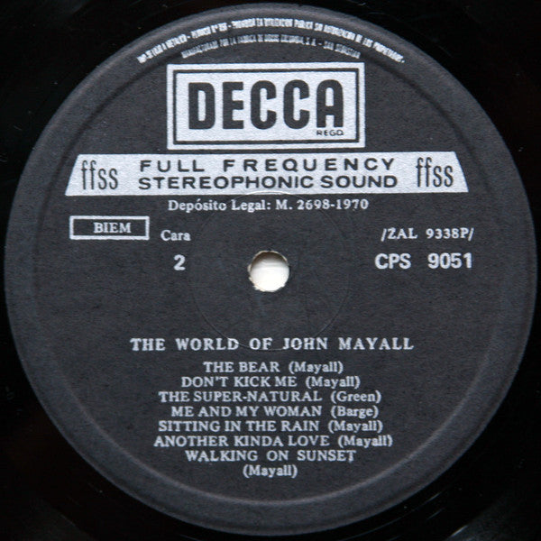 John Mayall : The World Of John Mayall (LP, Comp)