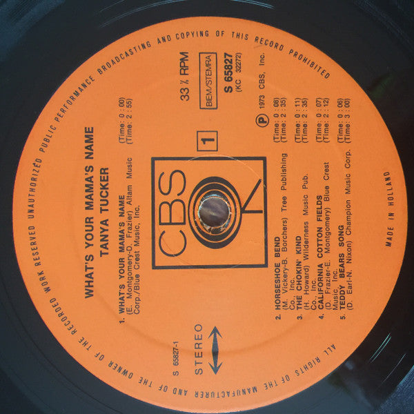Tanya Tucker : What's Your Mama's Name (LP, Album)
