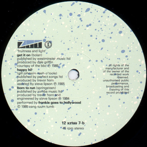 Frankie Goes To Hollywood : Welcome To The Pleasuredome (The Alternative) (12", Single)