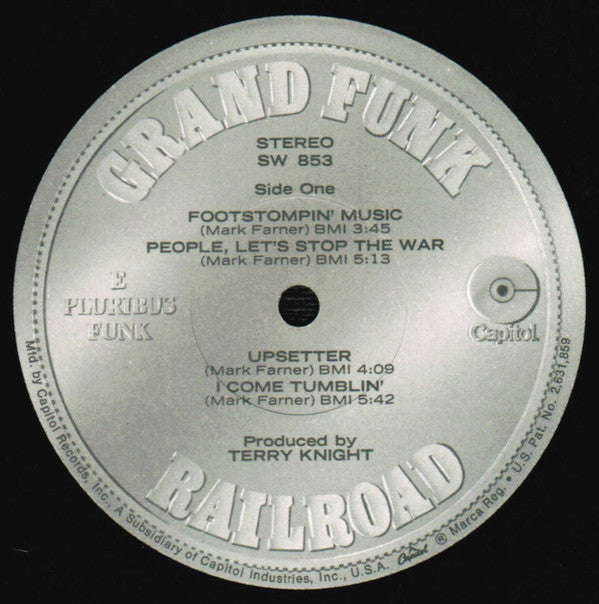 Grand Funk Railroad : E Pluribus Funk (LP, Album, Jac)