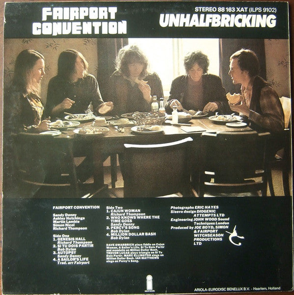 Fairport Convention : Unhalfbricking (LP, Album, RE)