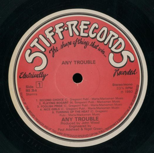Any Trouble : Where Are All The Nice Girls? (LP)