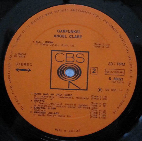 Garfunkel* : Angel Clare (LP, Album)