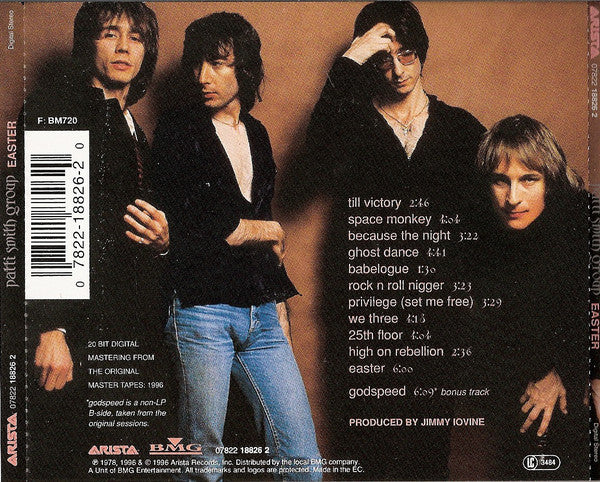 Patti Smith Group - Easter (CD, Album, RE, RM, Dis) - De Platen Aap – Vinylwinkel in Brielle & online webshop voor muziekliefhebbers