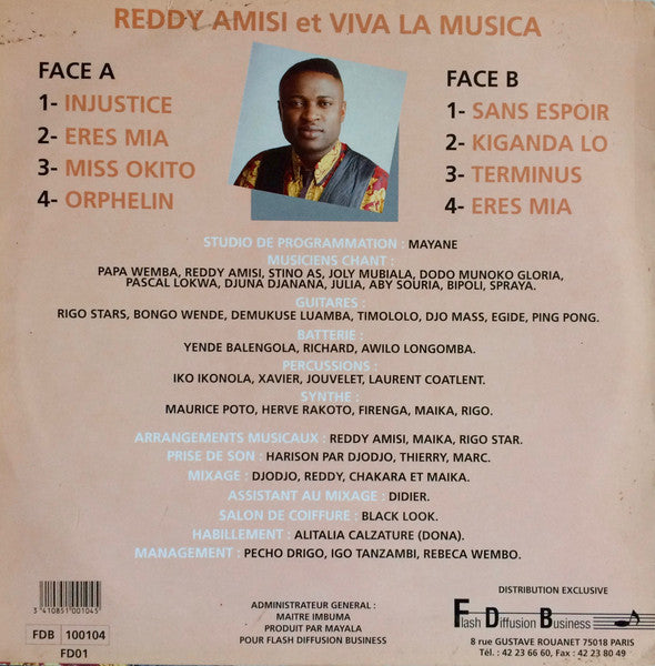 Reddy Amisi : Injustice (LP,Stereo)