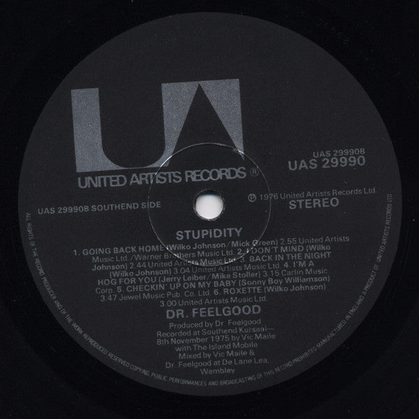 Dr. Feelgood : Stupidity (LP, Album)