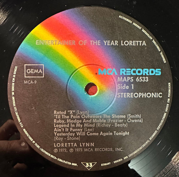 Loretta Lynn : Entertainer Of The Year - Loretta (LP, Album)