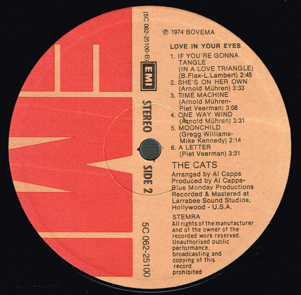 The Cats : Love In Your Eyes (LP, Album)