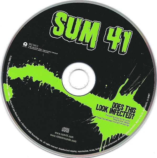 Sum 41 : Does This Look Infected? (CD, Album, RE, EDC)