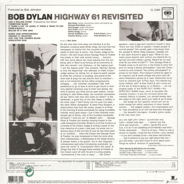 Bob Dylan : Highway 61 Revisited (LP,Album,Reissue,Mono)