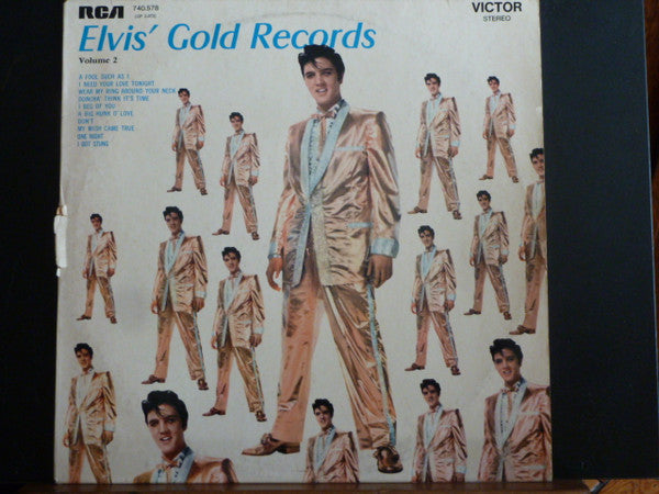 Elvis Presley : Elvis' Gold Records, Vol. 2 (LP,Compilation,Stereo)