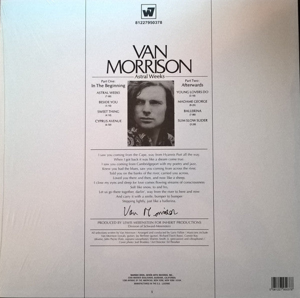 Van Morrison : Astral Weeks (LP,Album,Reissue,Repress,Stereo)