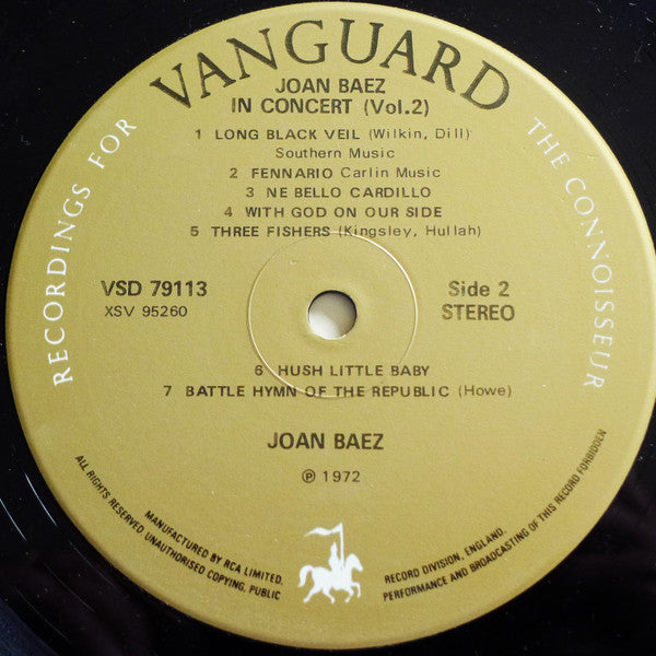 Joan Baez : In Concert Part 2 (LP, RE)