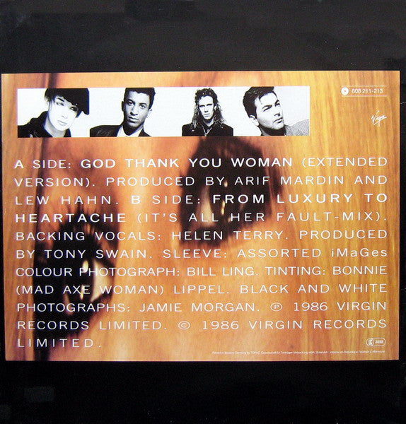 Culture Club : God Thank You Woman (12", Single, MP)