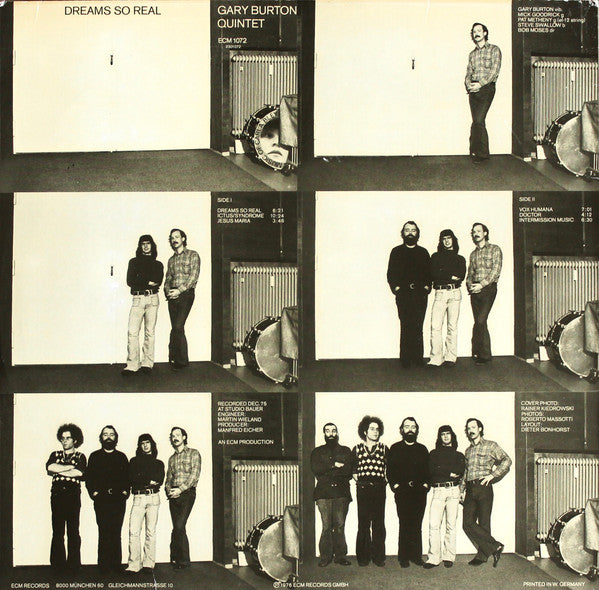 Gary Burton Quintet : Dreams So Real - Music Of Carla Bley (LP, Album)