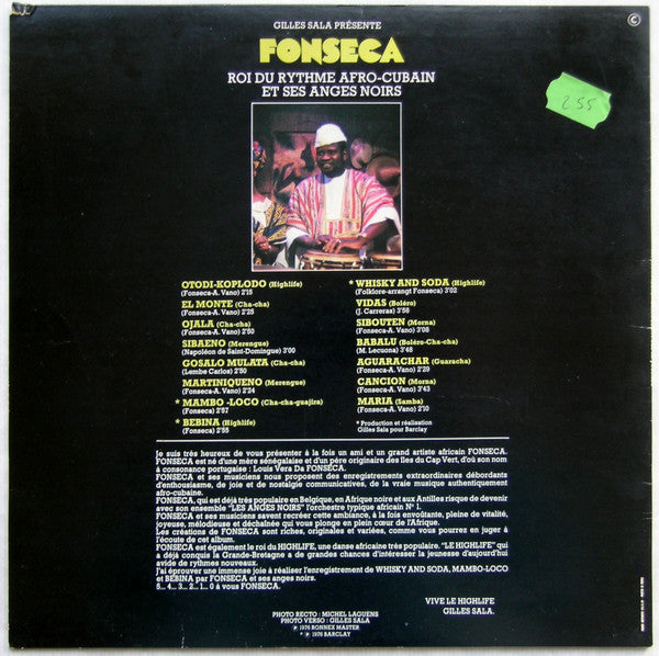 Fonseca Et Ses Anges Noirs : Fonseca Et Ses Anges Noirs (LP)