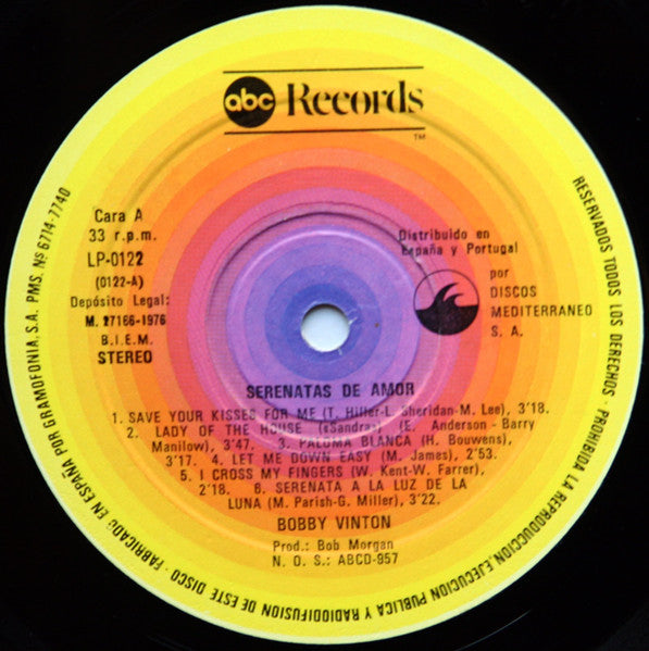 Bobby Vinton : Serenades Of Love (LP, Album)