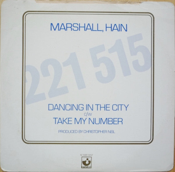 Marshall, Hain* : Dancing In The City (12", Blu)