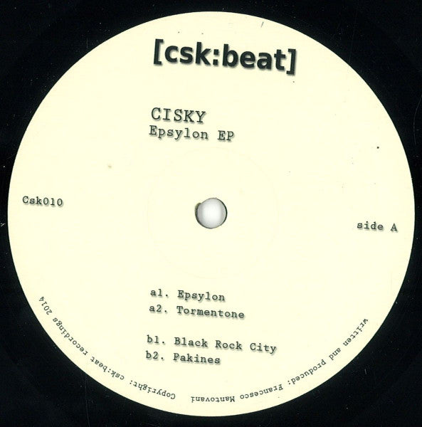 Cisky : Epsylon Ep (12", Vin)